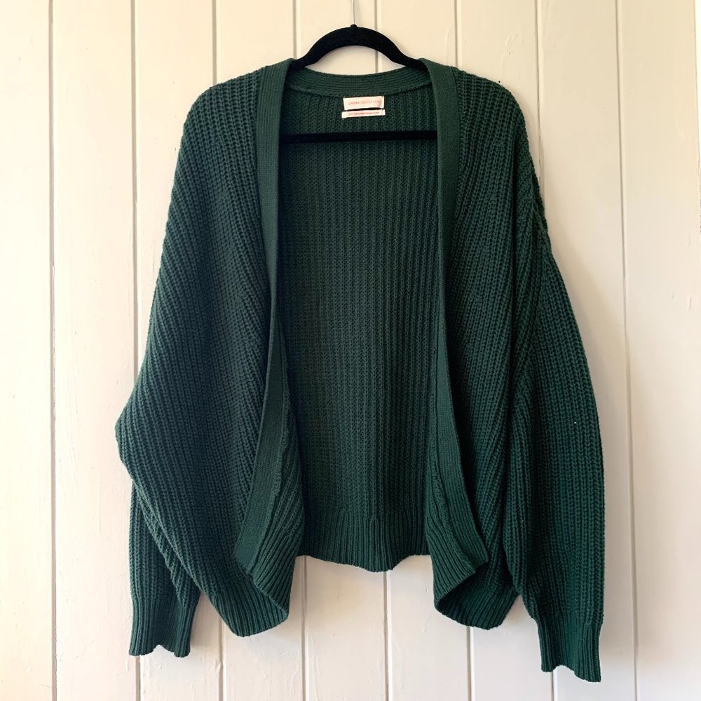 Urban Outfitters Crochet Green Cardigan Size Small